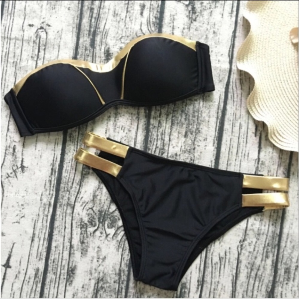 Black & gold bikini